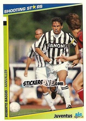 Cromo Baggio - Shooting Stars Holland 1992-1993 - Merlin