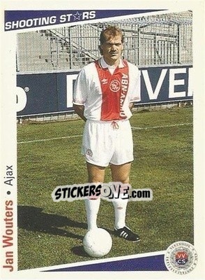 Sticker Jan Wouters - Shooting Stars Holland 1991-1992 - Merlin