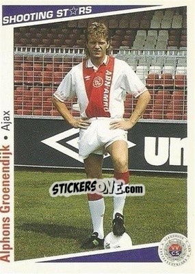 Cromo Alphons Groenendijk - Shooting Stars Holland 1991-1992 - Merlin