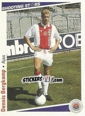 Sticker Dennis Bergkamp - Shooting Stars Holland 1991-1992 n. 13 - Merlin