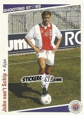 Sticker John van't Schip - Shooting Stars Holland 1991-1992 - Merlin