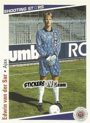 Cromo Edwin van der Sar - Shooting Stars Holland 1991-1992 - Merlin