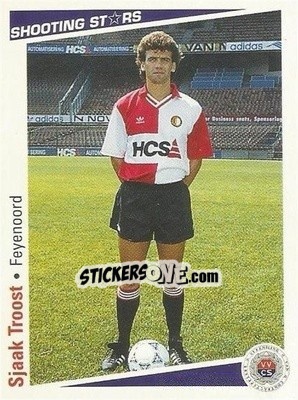 Sticker Sjaak Troost - Shooting Stars Holland 1991-1992 - Merlin