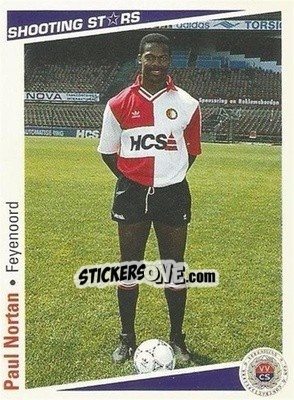 Sticker Paul Nortan - Shooting Stars Holland 1991-1992 - Merlin