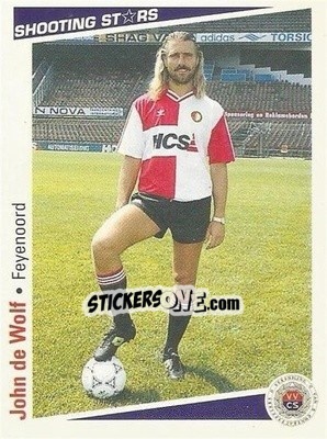 Cromo John de Wolf - Shooting Stars Holland 1991-1992 - Merlin