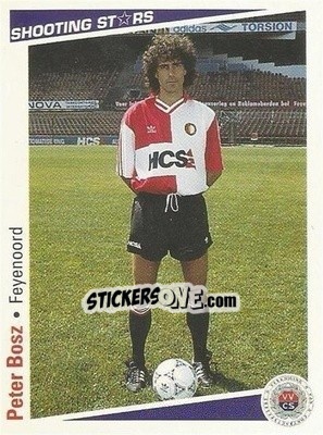 Cromo Peter Bosz - Shooting Stars Holland 1991-1992 - Merlin