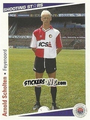 Sticker Arnold Scholten - Shooting Stars Holland 1991-1992 - Merlin