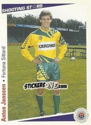 Sticker Anton Janssen - Shooting Stars Holland 1991-1992 - Merlin