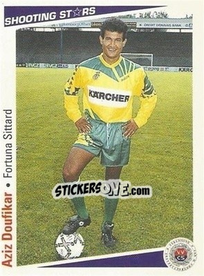 Figurina Aziz Doufikar - Shooting Stars Holland 1991-1992 - Merlin