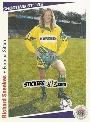 Sticker Richard Sneekes - Shooting Stars Holland 1991-1992 - Merlin