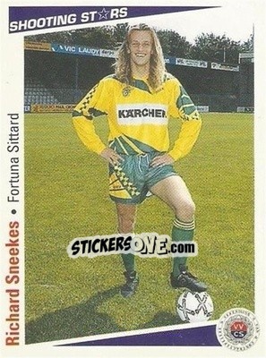 Cromo Richard Sneekes - Shooting Stars Holland 1991-1992 - Merlin