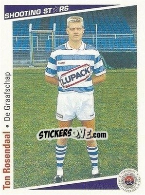 Figurina Ton Rosendaal - Shooting Stars Holland 1991-1992 n. 59 - Merlin