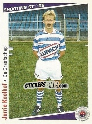Figurina Jurrie Koolhof - Shooting Stars Holland 1991-1992 n. 63 - Merlin