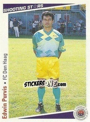Sticker Edwin Purvis - Shooting Stars Holland 1991-1992 n. 82 - Merlin