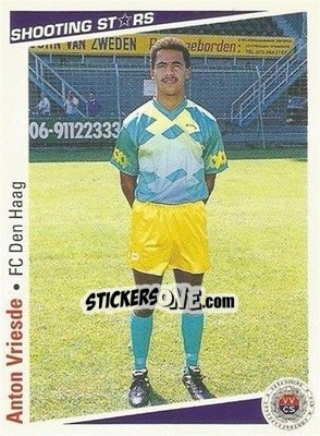 Sticker Anton Vriesde - Shooting Stars Holland 1991-1992 n. 83 - Merlin