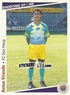 Sticker Anton Vriesde - Shooting Stars Holland 1991-1992 - Merlin