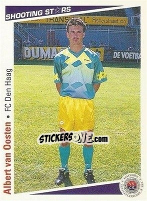 Cromo Albert van Oosten - Shooting Stars Holland 1991-1992 - Merlin