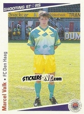 Sticker Marcel Valk - Shooting Stars Holland 1991-1992 - Merlin