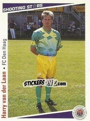 Cromo Harry van der Laan - Shooting Stars Holland 1991-1992 - Merlin