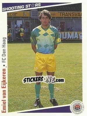 Sticker Emiel van Eijkeren - Shooting Stars Holland 1991-1992 - Merlin