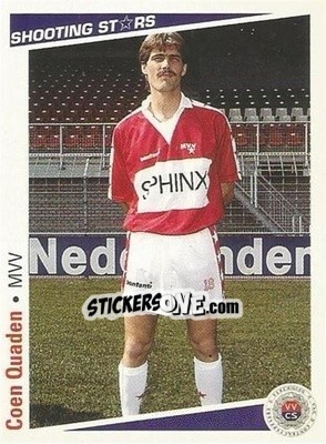 Sticker Coen Quaden - Shooting Stars Holland 1991-1992 - Merlin