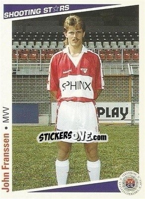 Cromo John Franssen - Shooting Stars Holland 1991-1992 - Merlin