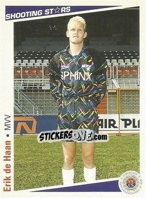 Cromo Erik de Haan - Shooting Stars Holland 1991-1992 - Merlin