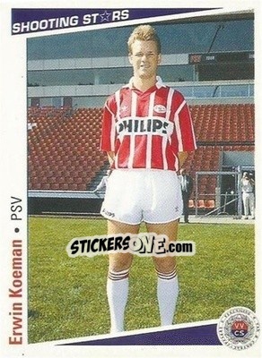 Sticker Erwin Koeman - Shooting Stars Holland 1991-1992 n. 116 - Merlin