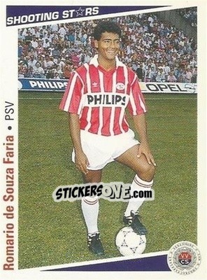 Sticker Romario de Souza Faria - Shooting Stars Holland 1991-1992 n. 123 - Merlin