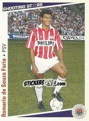 Sticker Romario de Souza Faria - Shooting Stars Holland 1991-1992 - Merlin