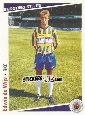 Sticker Edwin de Wijs - Shooting Stars Holland 1991-1992 - Merlin