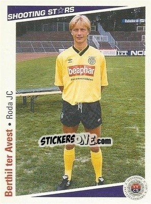 Sticker Berthil ter Avest - Shooting Stars Holland 1991-1992 n. 148 - Merlin