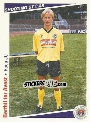 Sticker Berthil ter Avest - Shooting Stars Holland 1991-1992 - Merlin