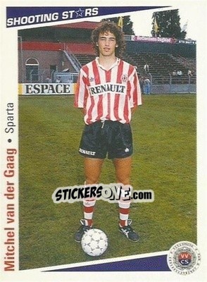 Sticker Mitchel van der Gaag - Shooting Stars Holland 1991-1992 n. 160 - Merlin