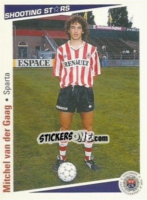 Figurina Mitchel van der Gaag - Shooting Stars Holland 1991-1992 - Merlin