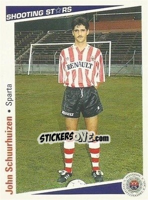 Cromo John Schuurhuizen - Shooting Stars Holland 1991-1992 - Merlin