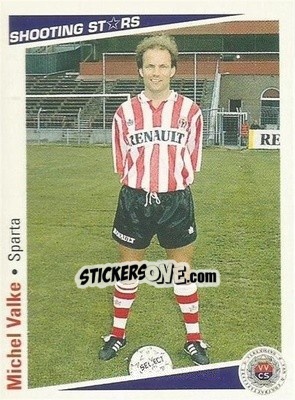 Sticker Michel Valke - Shooting Stars Holland 1991-1992 n. 166 - Merlin
