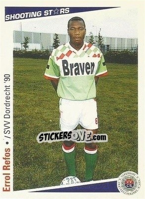Sticker Errol Refos - Shooting Stars Holland 1991-1992 n. 174 - Merlin
