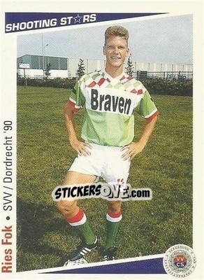 Sticker Ries Fok - Shooting Stars Holland 1991-1992 - Merlin