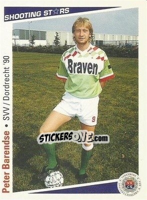 Sticker Peter Barendse - Shooting Stars Holland 1991-1992 - Merlin