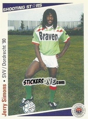 Cromo Jimmy Simons - Shooting Stars Holland 1991-1992 - Merlin