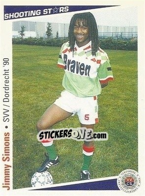 Cromo Jerry Simons - Shooting Stars Holland 1991-1992 - Merlin