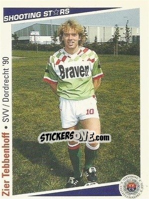 Cromo Zier Tebbenhoff - Shooting Stars Holland 1991-1992 - Merlin