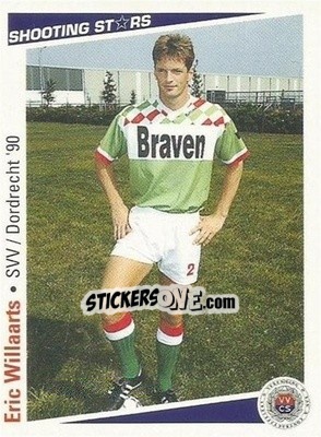 Sticker Eric Willaarts - Shooting Stars Holland 1991-1992 n. 185 - Merlin