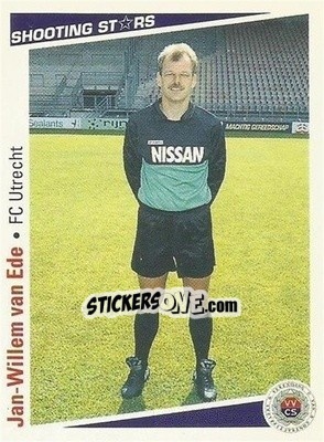 Sticker Jan-Willem van Ede - Shooting Stars Holland 1991-1992 - Merlin