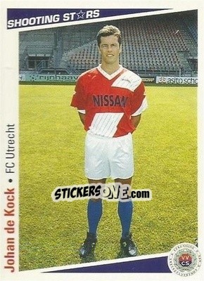 Sticker Johan de Kock - Shooting Stars Holland 1991-1992 - Merlin