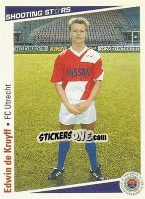 Sticker Edwin de Kruyff - Shooting Stars Holland 1991-1992 - Merlin
