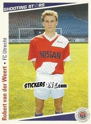 Cromo Robert van der Weert - Shooting Stars Holland 1991-1992 n. 214 - Merlin