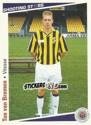 Cromo Ton van Bremen - Shooting Stars Holland 1991-1992 - Merlin