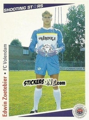 Sticker Edwin Zoetebier - Shooting Stars Holland 1991-1992 - Merlin